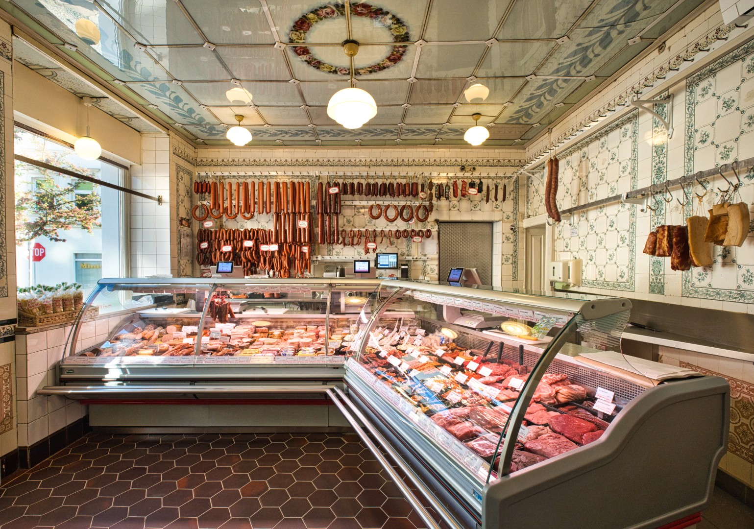 Originales Fleischereifachgeschäft von 1900